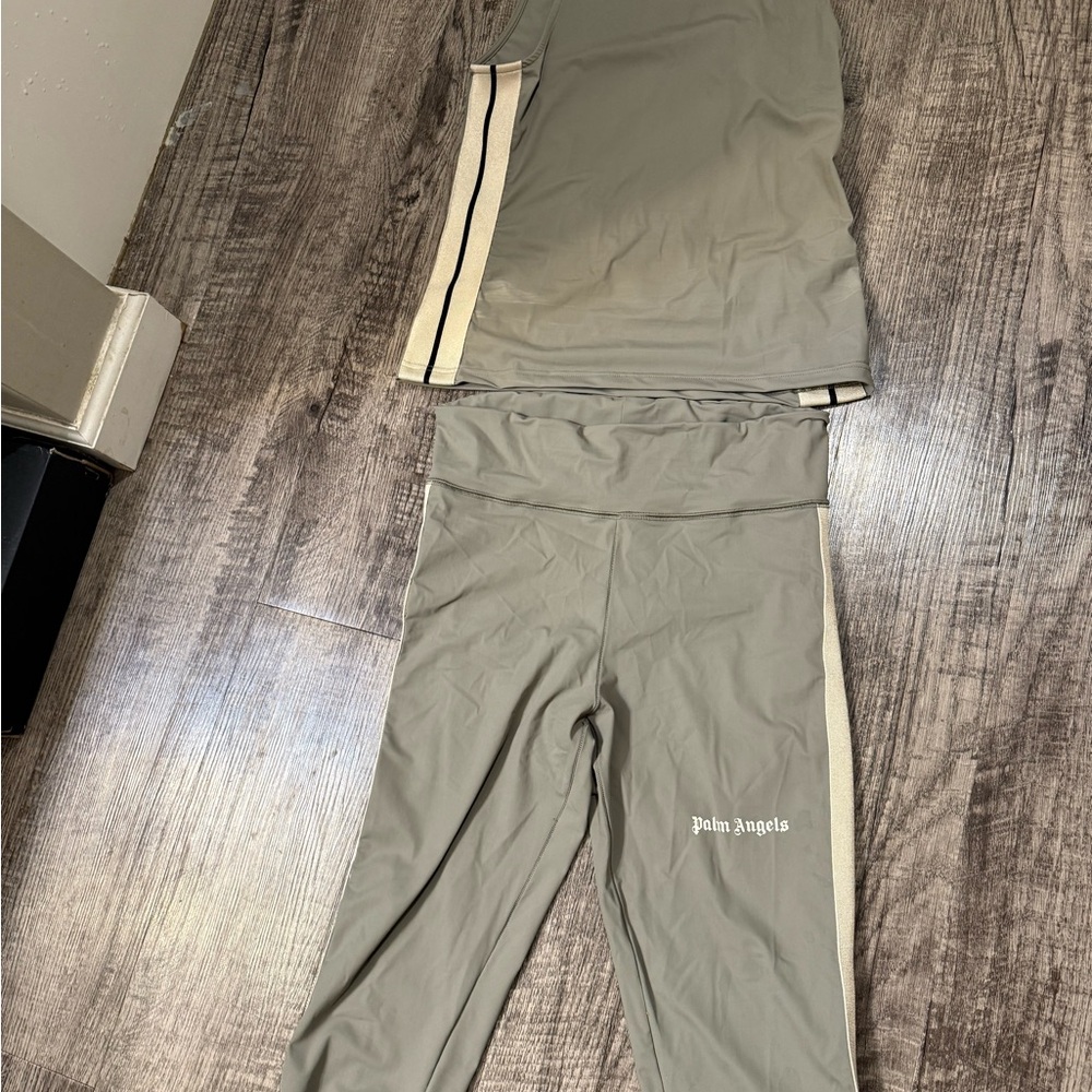 Palm Angels Olive Green Tracksuit